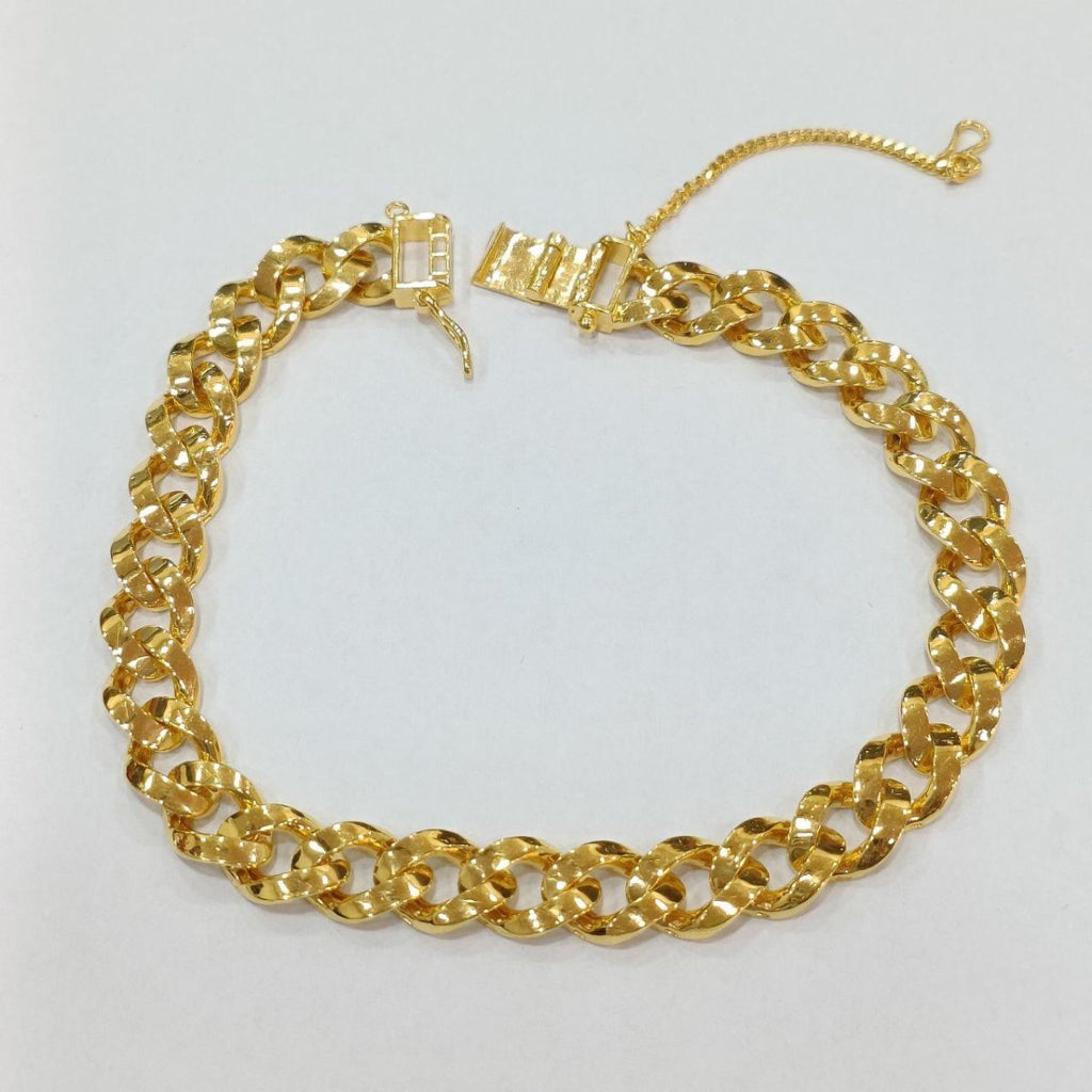 22k / 916 Gold Solid Cuban Bracelet by Best Gold ShopBraceletsBest Gold Shop