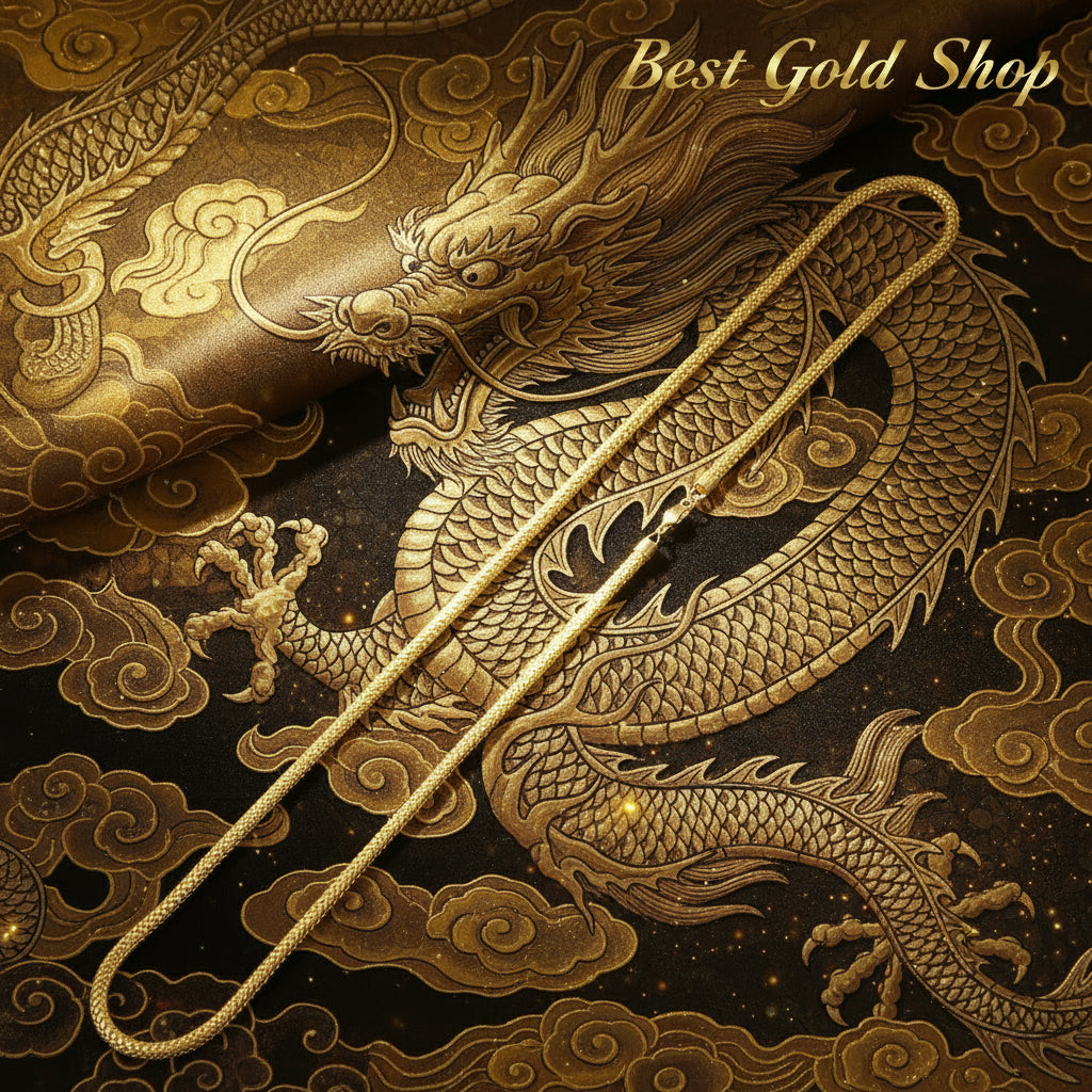 22k / 916 Gold Solid Dragon necklace by Best Gold ShopNecklacesBest Gold Shop
