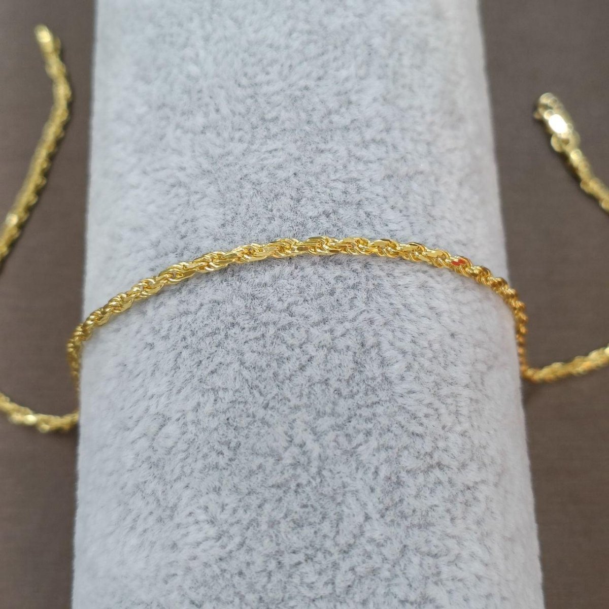 22k / 916 Gold Solid Rope Anklet - Best Gold Shop 22k gold 22k gold anklet 916 gold Anklets