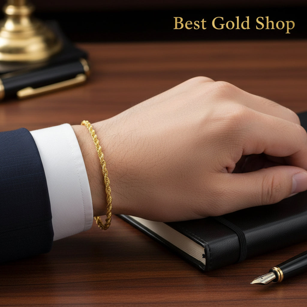 22K / 916 Gold Solid Rope Bracelet by Best Gold ShopBraceletsBest Gold Shop