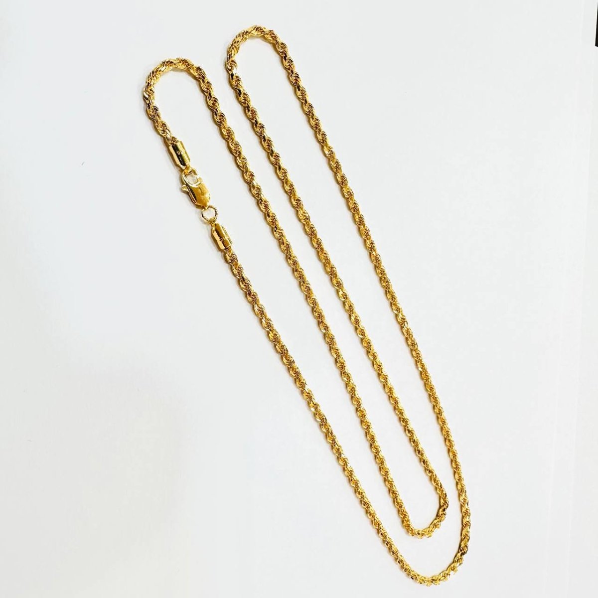 22k / 916 gold solid rope necklace - Best Gold Shop 22k gold 22k gold chain 22k gold necklace Necklaces