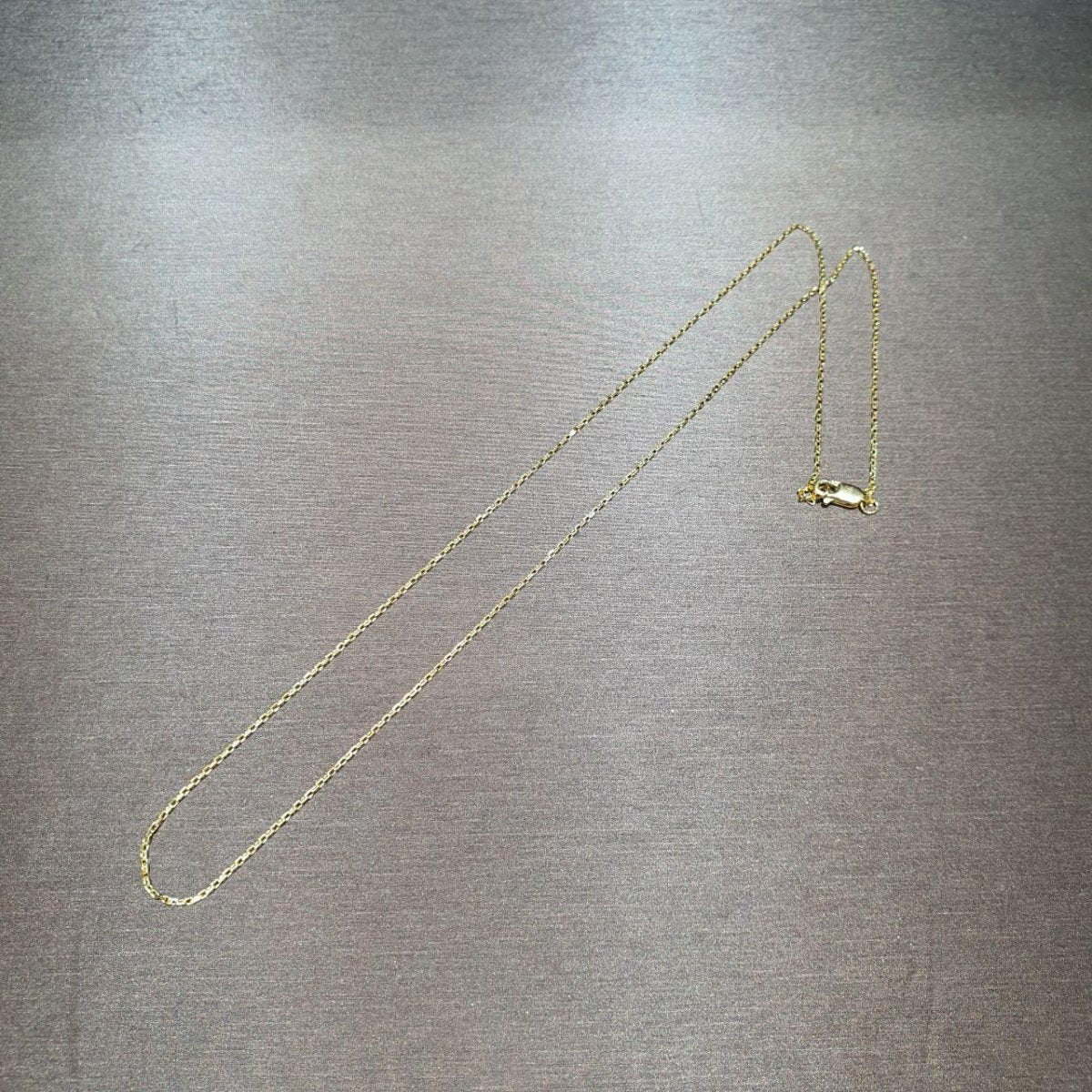 22k / 916 Gold Solid Wan zi Necklace Thin - Best Gold Shop 22k gold 22k gold necklace 916 gold Necklaces