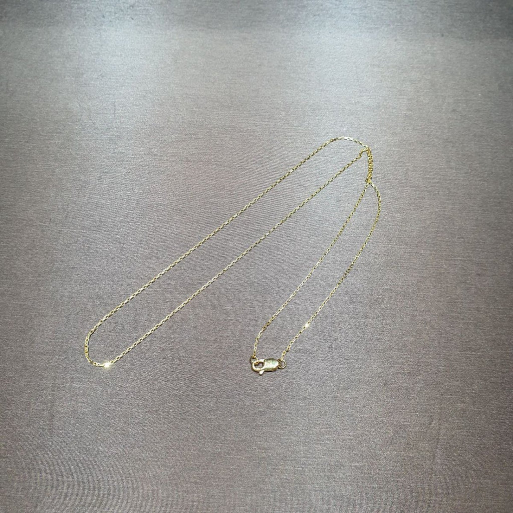 22k / 916 Gold Solid Wan zi Necklace Thin - Best Gold Shop 22k gold 22k gold necklace 916 gold Necklaces