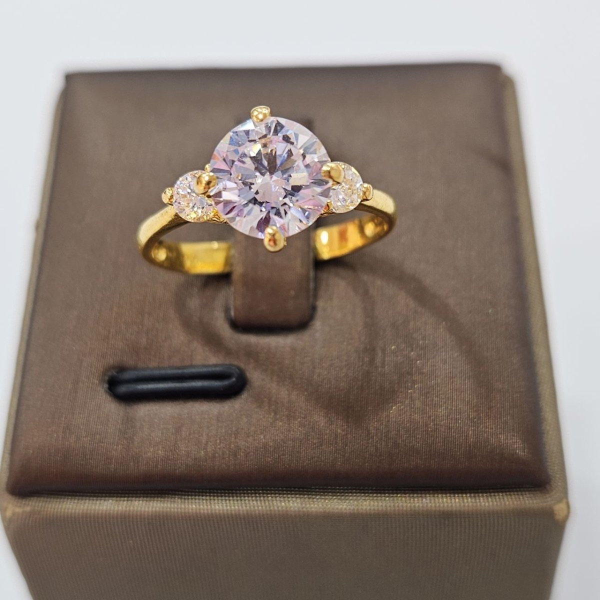 22k / 916 Gold Solitaire Rings Lab Grown Bold Design V2 - Best Gold Shop 22k gold 22k gold ring 916 gold Rings