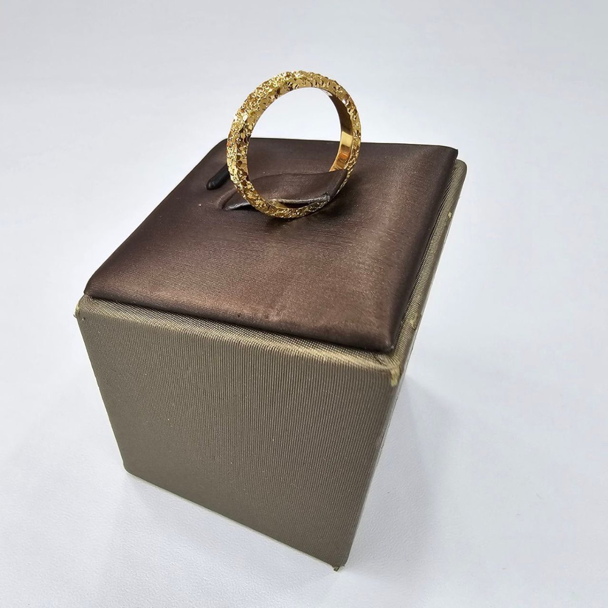22k / 916 Gold sui Sui Bing Crush Ring 3 side shiny - Best Gold Shop 22k gold 22k gold ring 916 gold Rings