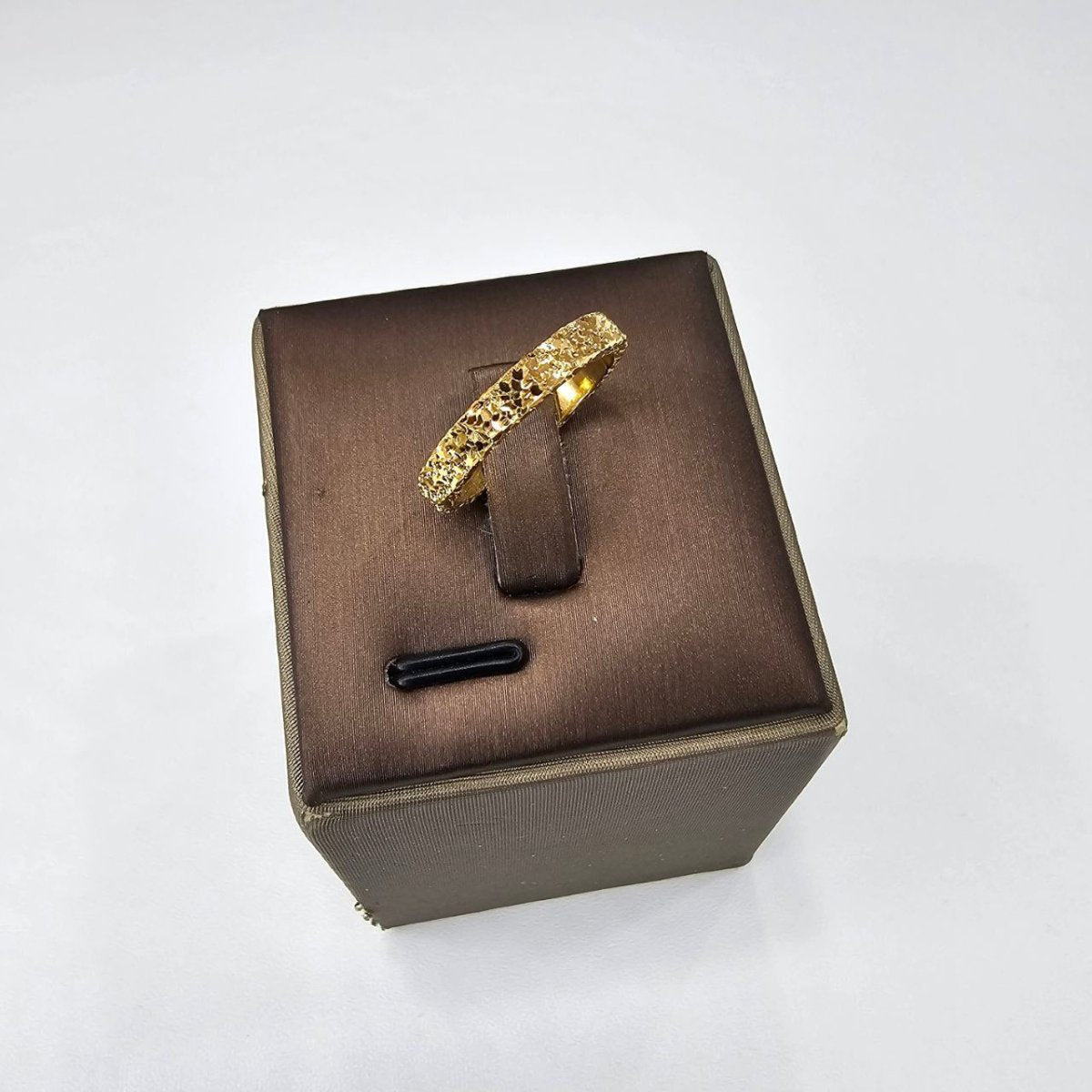 22k / 916 Gold sui Sui Bing Crush Ring 3 side shiny - Best Gold Shop 22k gold 22k gold ring 916 gold Rings