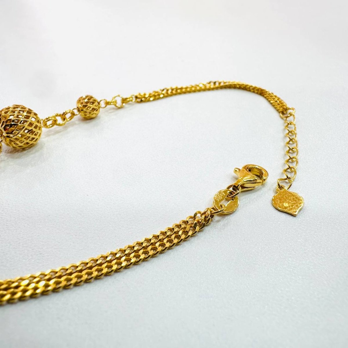 22k / 916 Gold Triple Ball Bracelet - Bold and Simple - Best Gold Shop 22k gold 22k gold bracelet 916 gold Bracelets