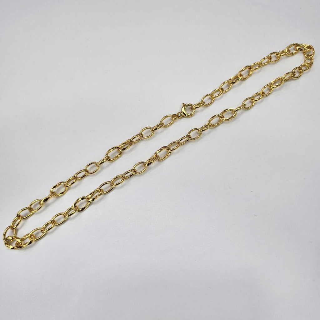 22k / 916 Gold Twist Link Necklace, Elegant Design - Best Gold Shop 22k gold 22k gold chain 22k gold necklace Necklaces