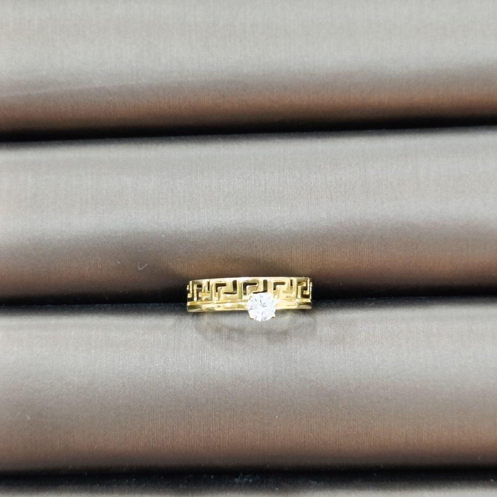 22K / 916 Gold Wan zi Design Crystal Ring - Best Gold Shop 22k gold 22k gold ring 916 gold 916 gold