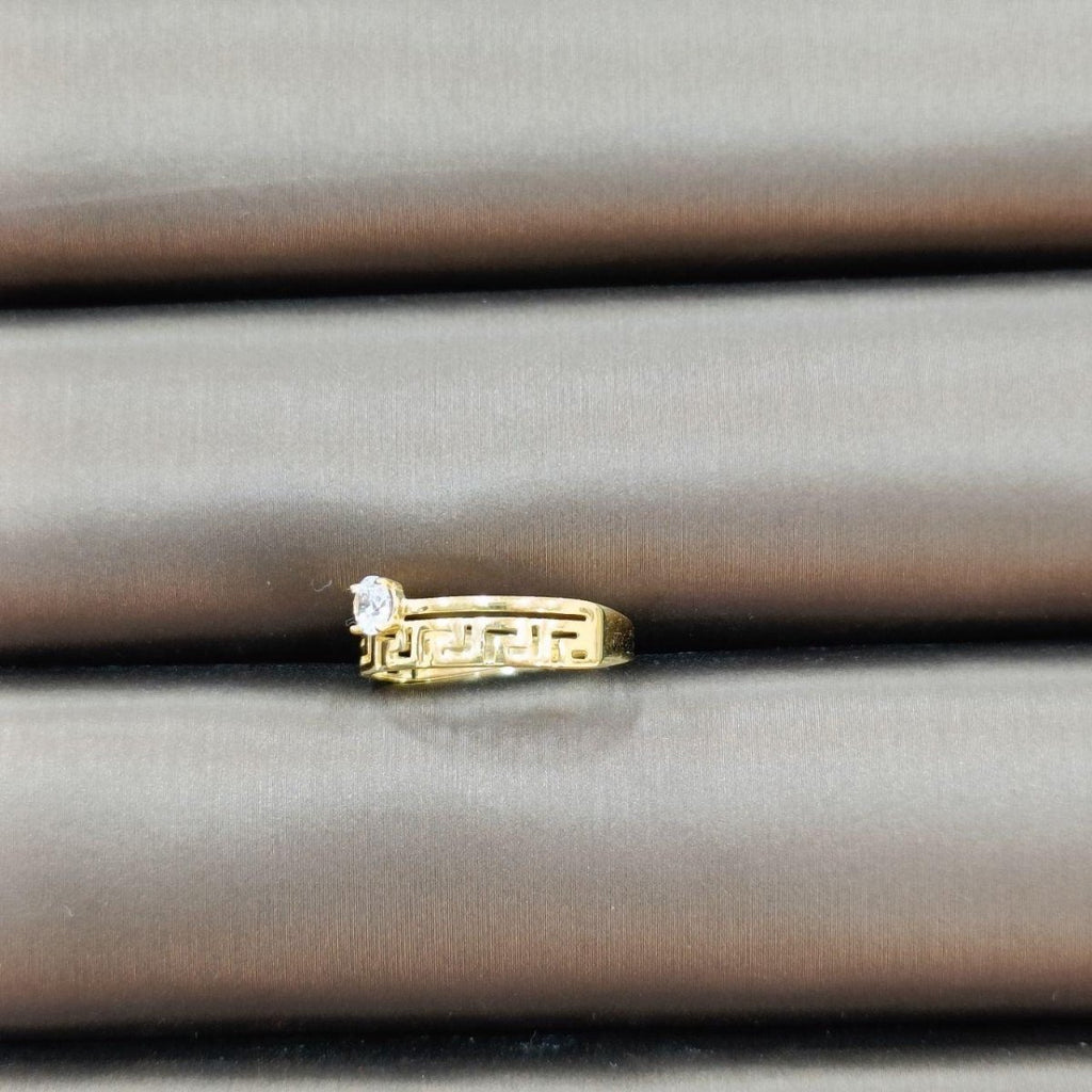 22K / 916 Gold Wan zi Design Crystal Ring - Best Gold Shop 22k gold 22k gold ring 916 gold 916 gold