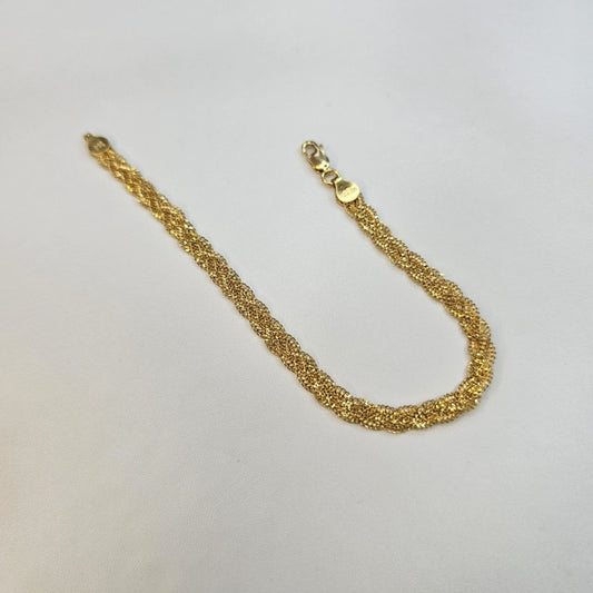 22k / 916 Gold Wave Braided Bracelet by Best Gold Shop - Best Gold Shop 22k gold 22k gold bracelet 916 gold Bracelets