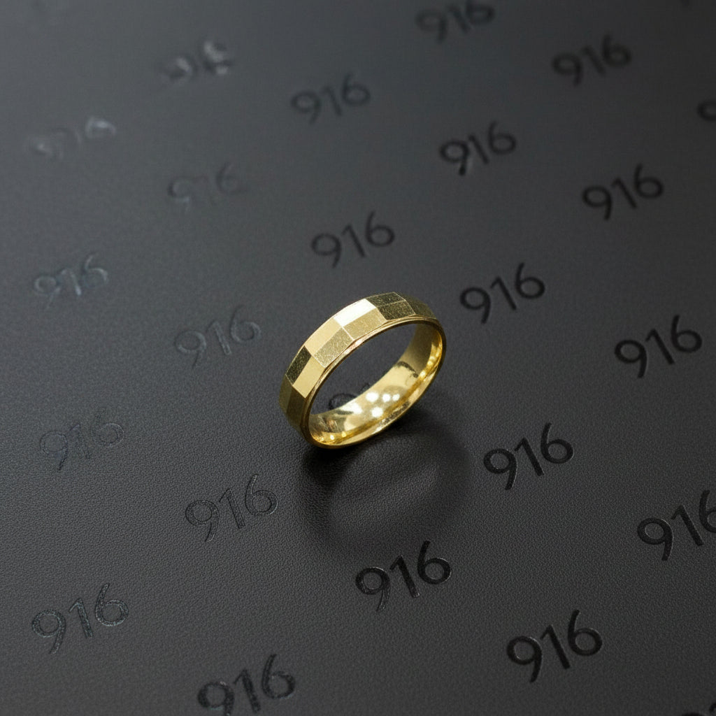 22k / 916 Gold Wedding Band Ring V1 by Best Gold ShopRingsBest Gold Shop