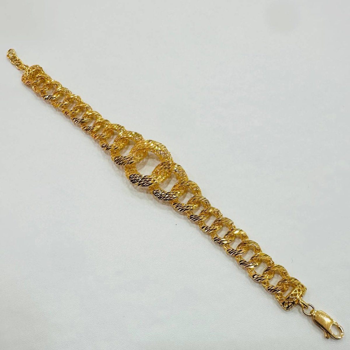 22K / 916 Gold Wide Coco Bracelet – Luxurious and Bold - Best Gold Shop 22k gold 22k gold bracelet 916 gold Bracelets