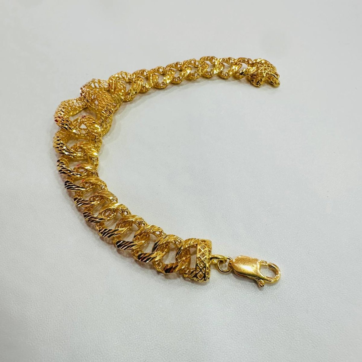 22K / 916 Gold Wide Coco Bracelet – Luxurious and Bold - Best Gold Shop 22k gold 22k gold bracelet 916 gold Bracelets