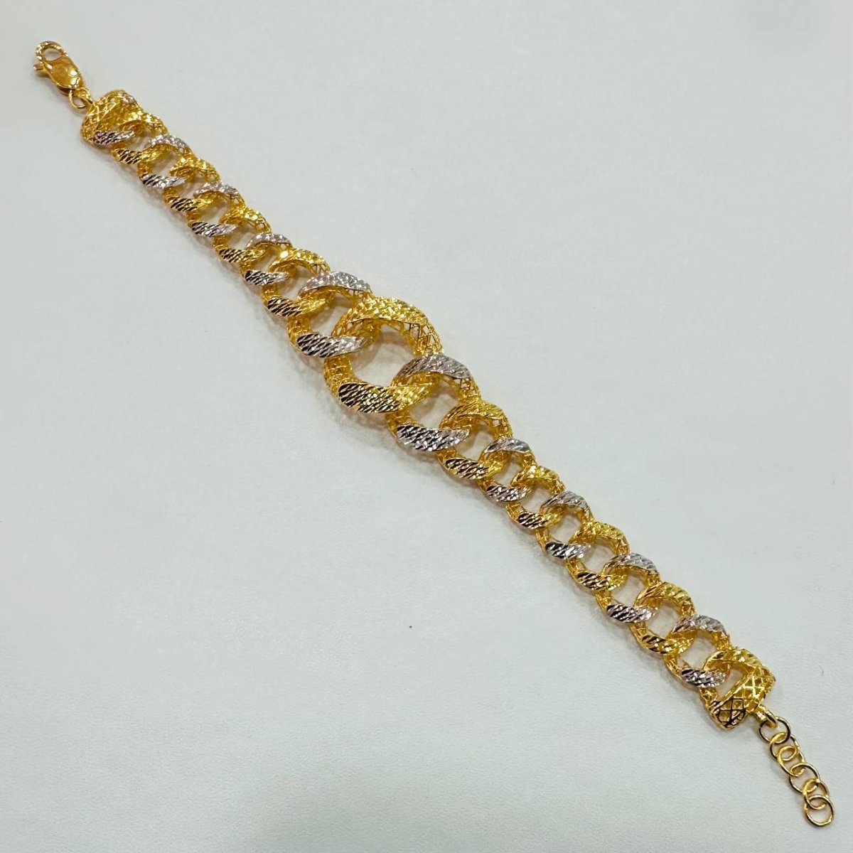 22K / 916 Gold Wide Coco Bracelet – Luxurious and Bold - Best Gold Shop 22k gold 22k gold bracelet 916 gold Bracelets