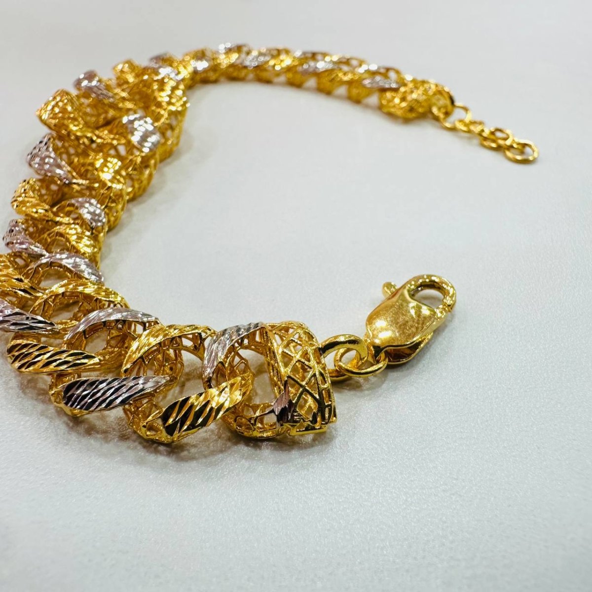 22K / 916 Gold Wide Coco Bracelet – Luxurious and Bold - Best Gold Shop 22k gold 22k gold bracelet 916 gold Bracelets