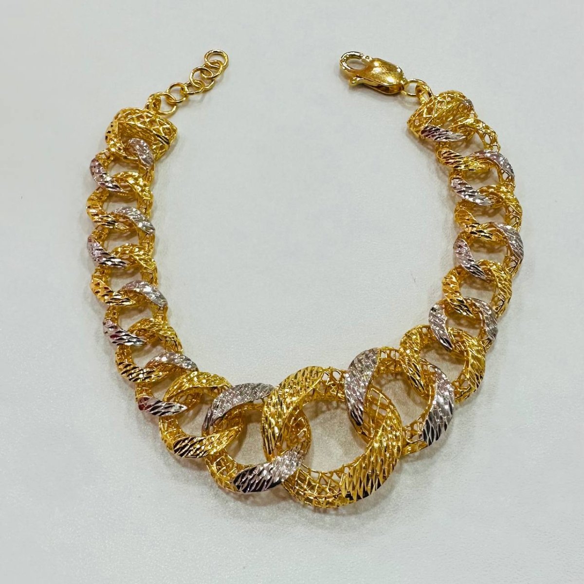 22K / 916 Gold Wide Coco Bracelet – Luxurious and Bold - Best Gold Shop 22k gold 22k gold bracelet 916 gold Bracelets