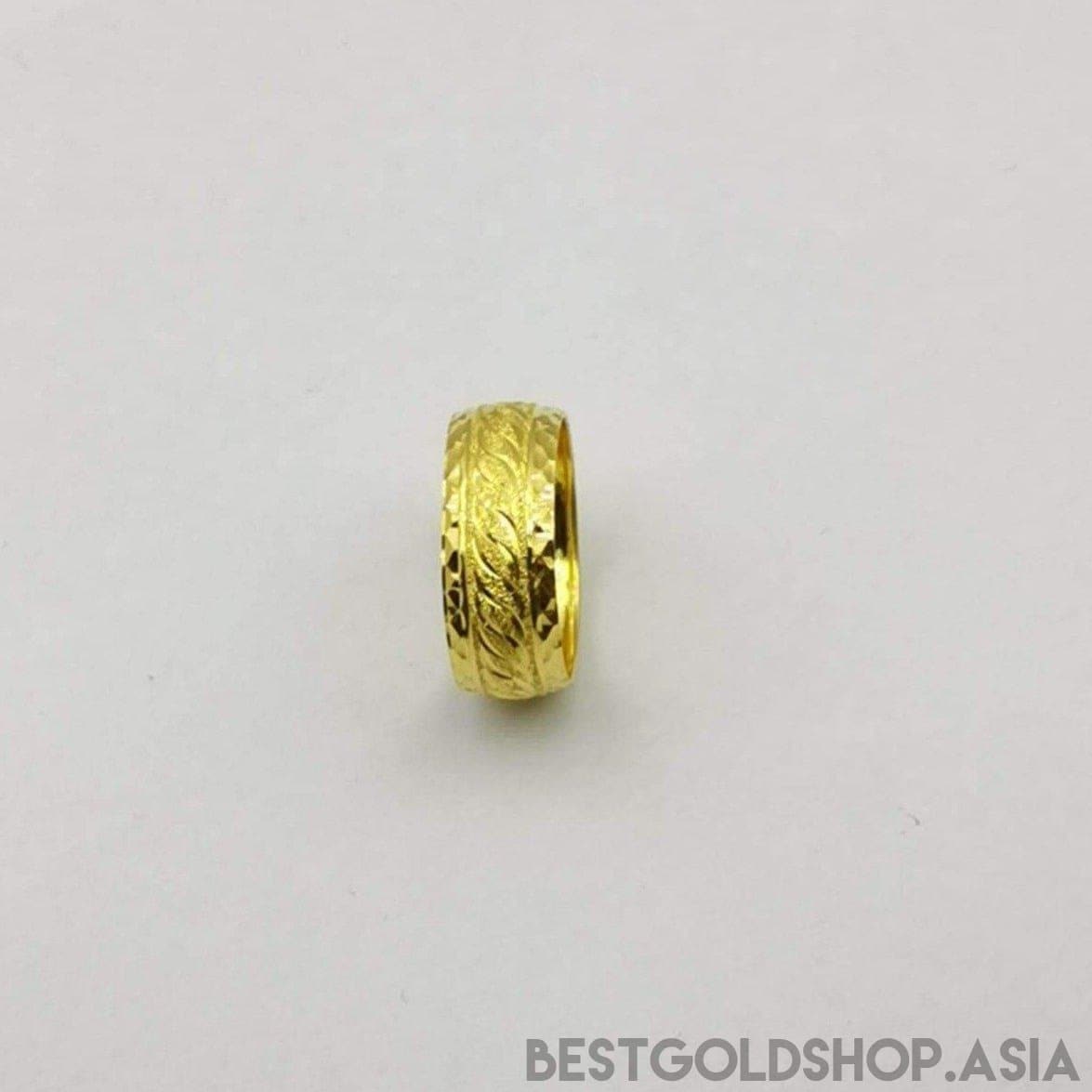 22k / 916 Gold Wide Hollow Ring Design 4 - Best Gold Shop 22k gold 22k gold ring 916 gold 916 gold