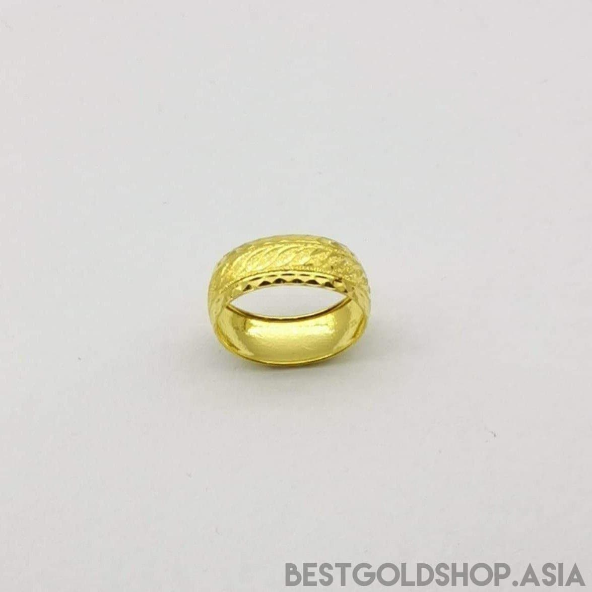 22k / 916 Gold Wide Hollow Ring Design 4 - Best Gold Shop 22k gold 22k gold ring 916 gold 916 gold