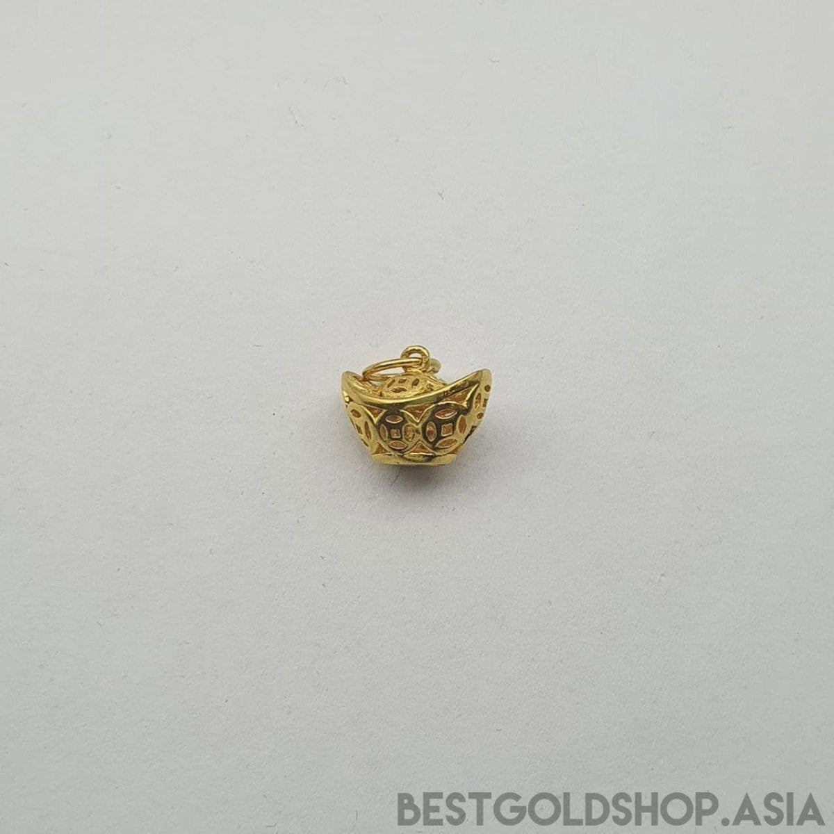 22k / 916 Gold yuan bao / ingot pendant - Best Gold Shop 22k gold 22k gold pendant 916 gold 916 gold