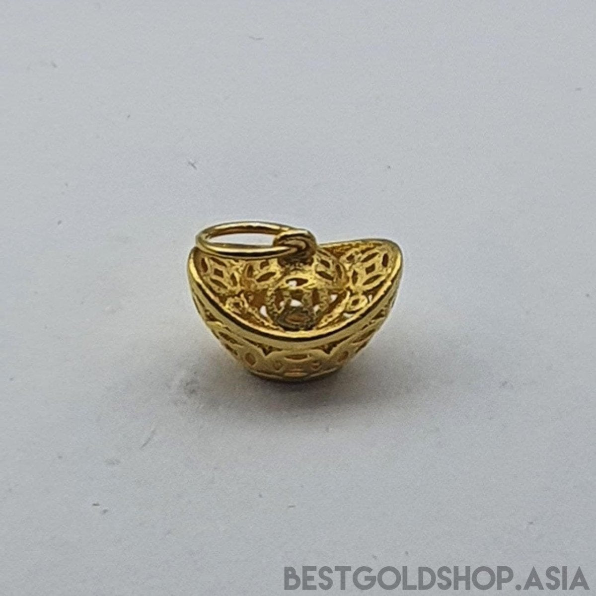 22k / 916 Gold yuan bao / ingot pendant - Best Gold Shop 22k gold 22k gold pendant 916 gold 916 gold