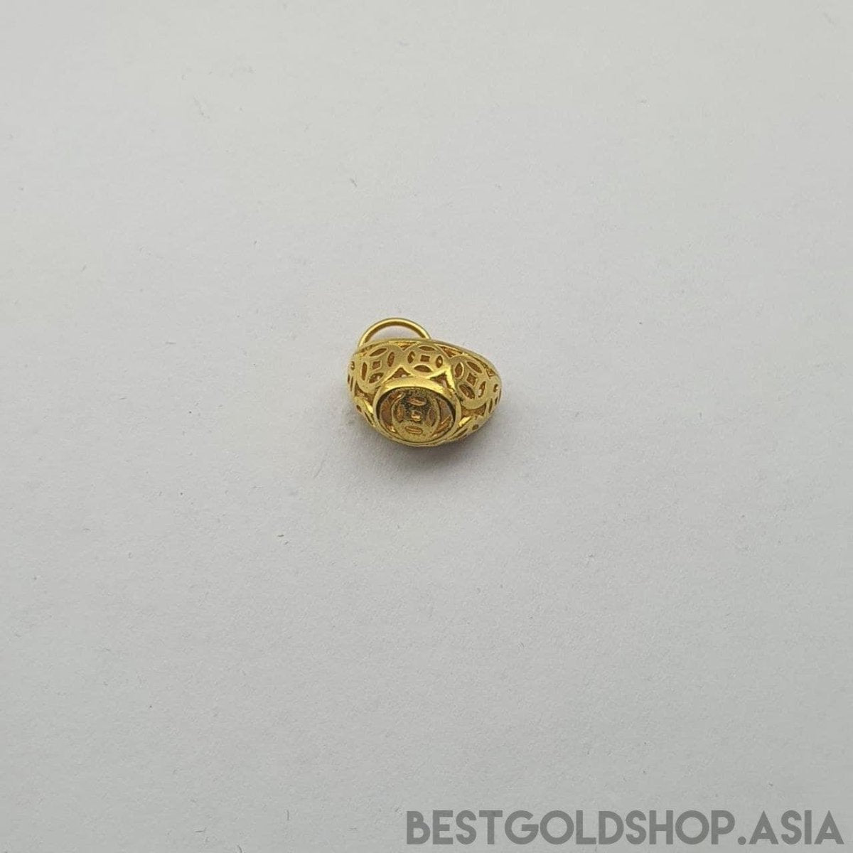 22k / 916 Gold yuan bao / ingot pendant - Best Gold Shop 22k gold 22k gold pendant 916 gold 916 gold