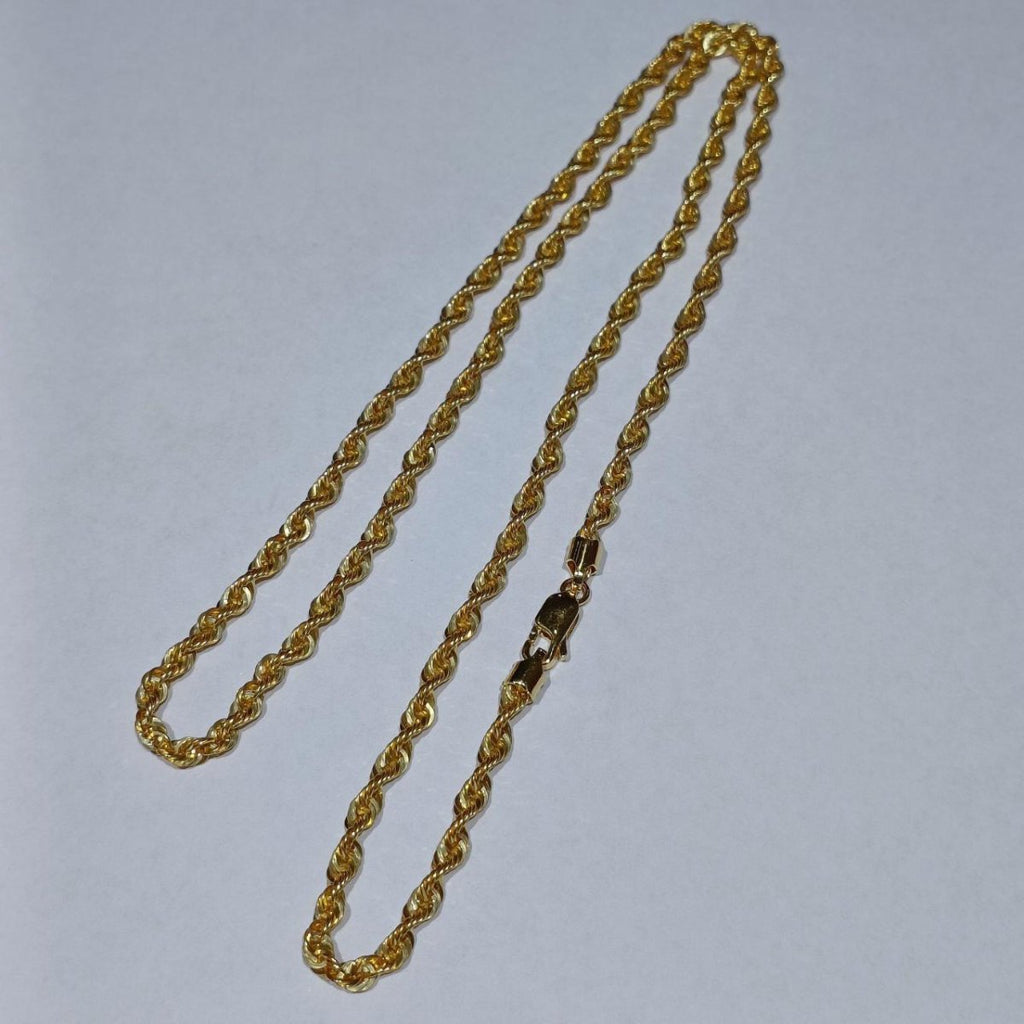 22K / 916 Hollow Rope Gold Necklace - Best Gold Shop 22k gold 22k gold necklace 916 gold Necklaces