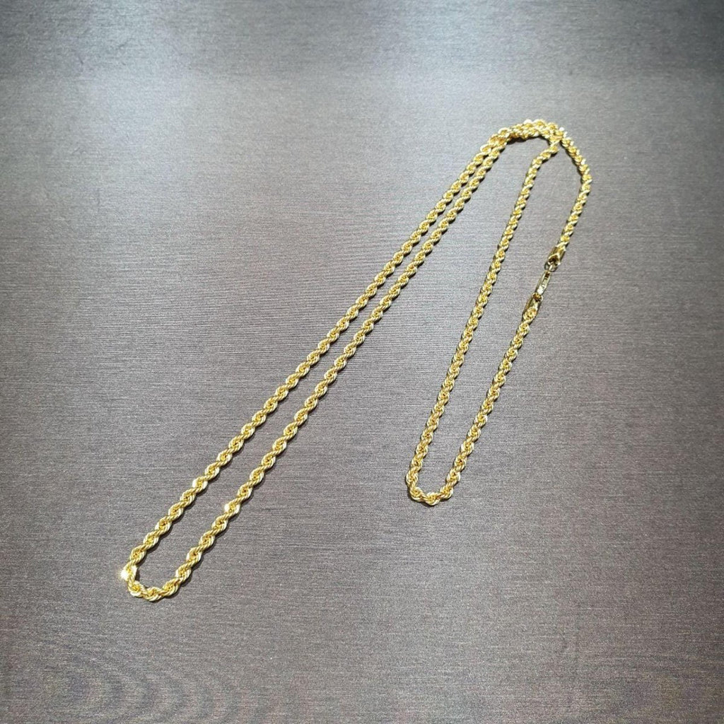 22K / 916 Hollow Rope Gold Necklace - Best Gold Shop 22k gold 22k gold necklace 916 gold Necklaces