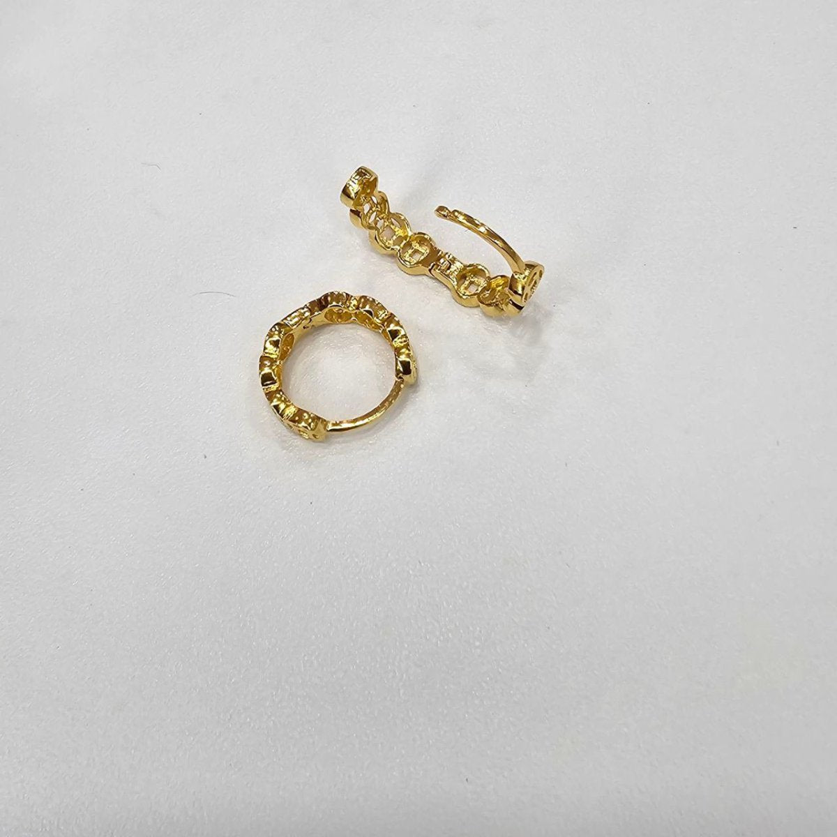 22K / 916 Small Loop Design Earring Cute and Elegant - Best Gold Shop 22k gold 22k gold earring 916 gold Earrings