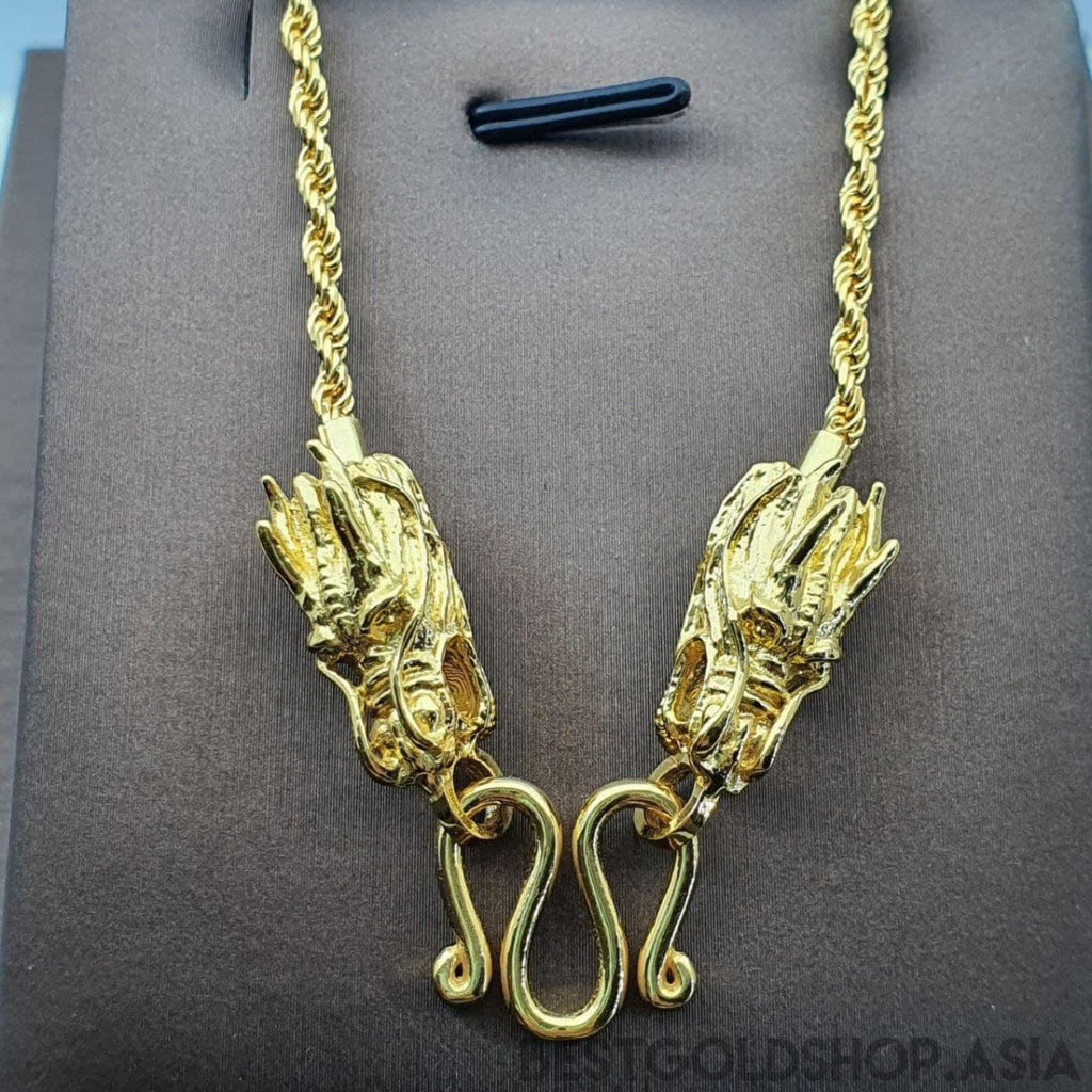 22k / 96 Gold Dragon Head W Hook - Best Gold Shop 22k gold 22k gold necklace 22k gold pendant Necklaces