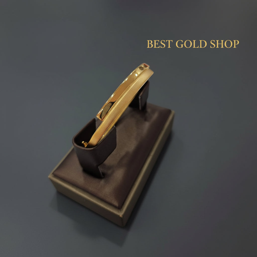 22K/916 Gold Matt Dual Row Bangle - Simple DesignBraceletsBest Gold Shop