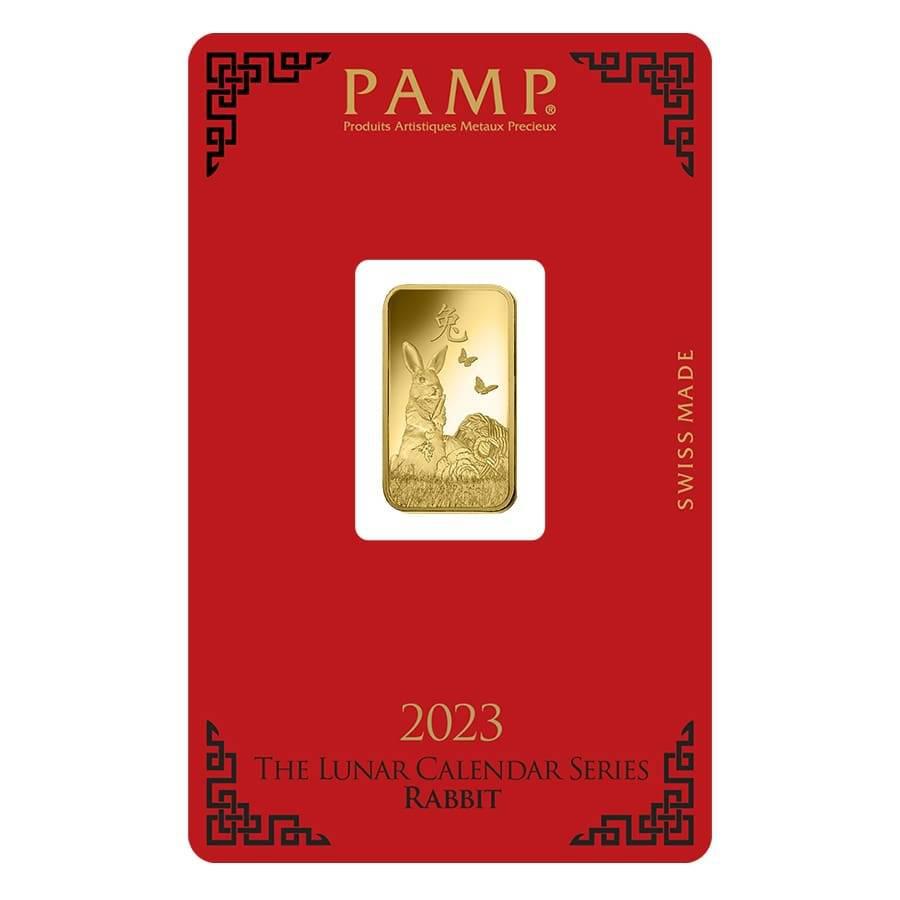 24k / 999 Gold 5 grams PAMP Rabbit Gold Bar - Best Gold Shop 24k gold 24k gold bar 999 gold 999 gold