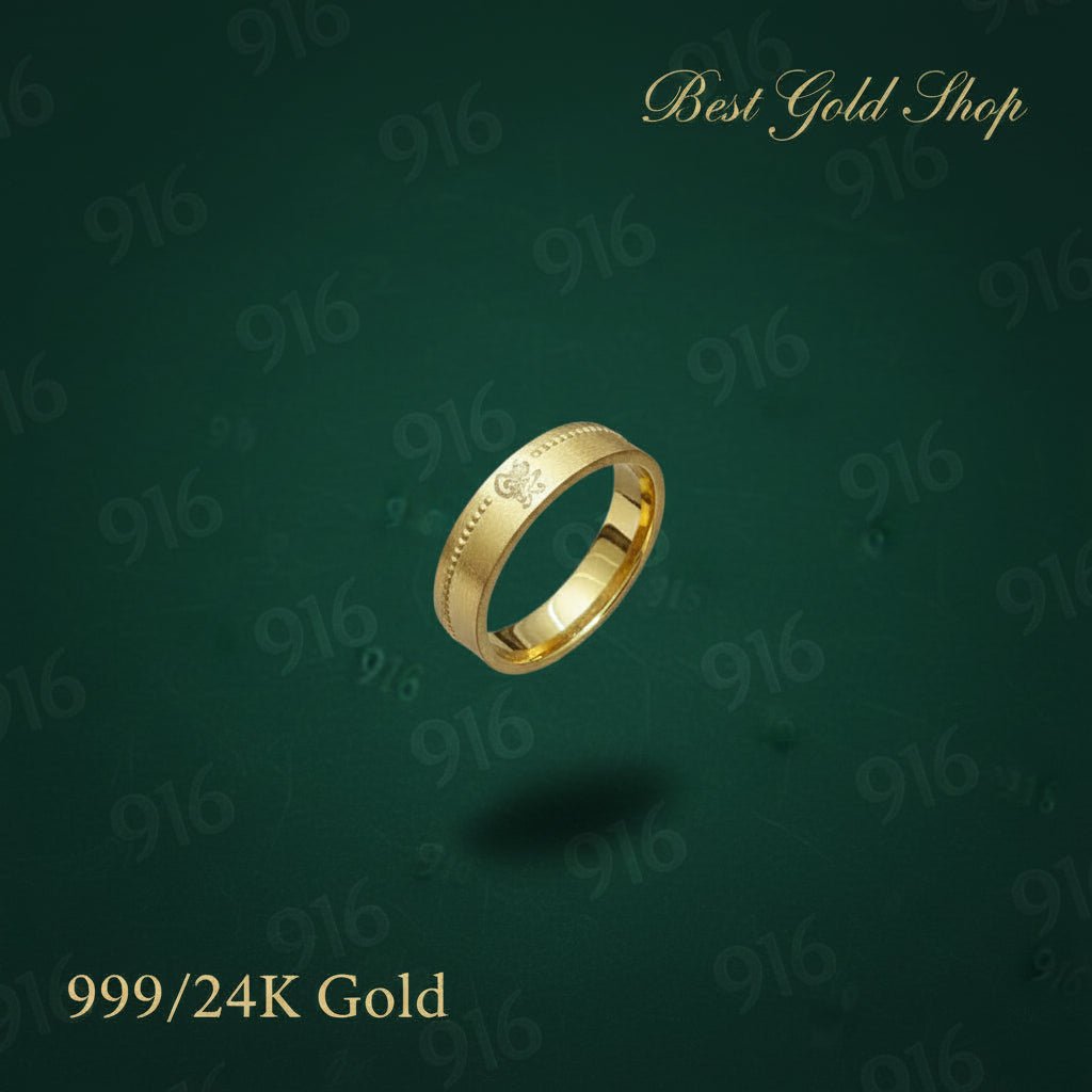 24k / 999 Gold Couple Designer Ring V2 by Best Gold ShopRingsBest Gold Shop
