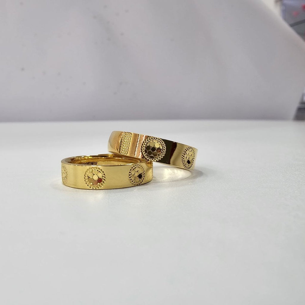 24k / 999 Gold Couple Ring Design V10 by Best Gold Shop - Best Gold Shop 24k gold 24k Gold Ring 999 gold Rings