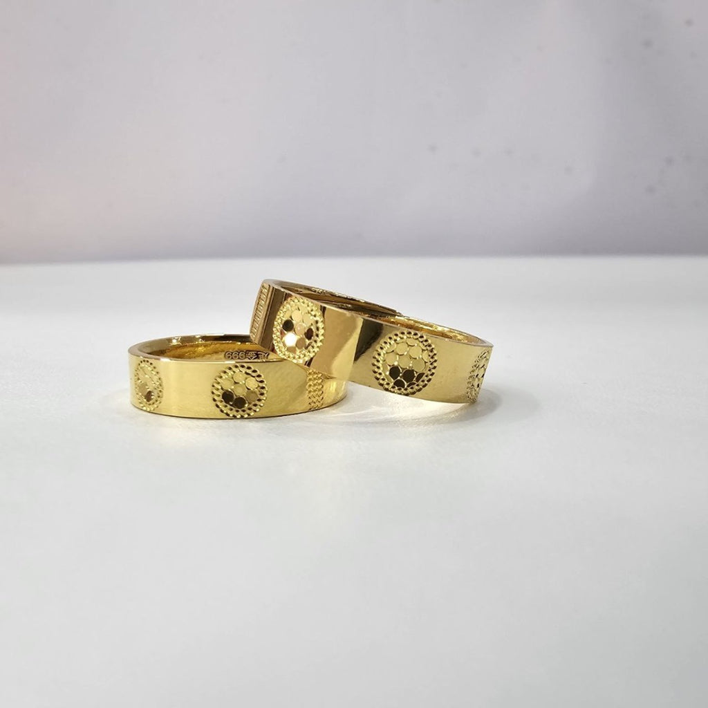24k / 999 Gold Couple Ring Design V10 by Best Gold Shop - Best Gold Shop 24k gold 24k Gold Ring 999 gold Rings