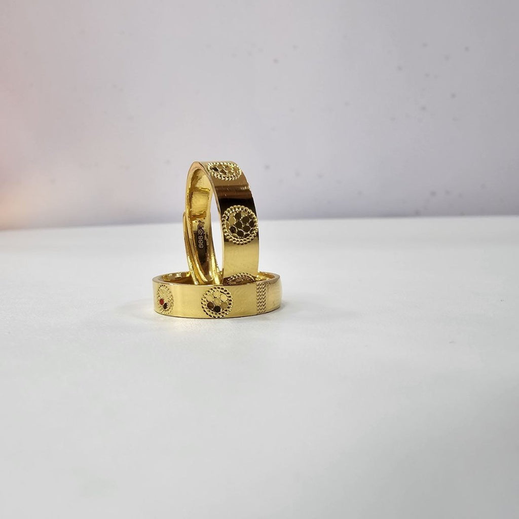 24k / 999 Gold Couple Ring Design V10 by Best Gold Shop - Best Gold Shop 24k gold 24k Gold Ring 999 gold Rings