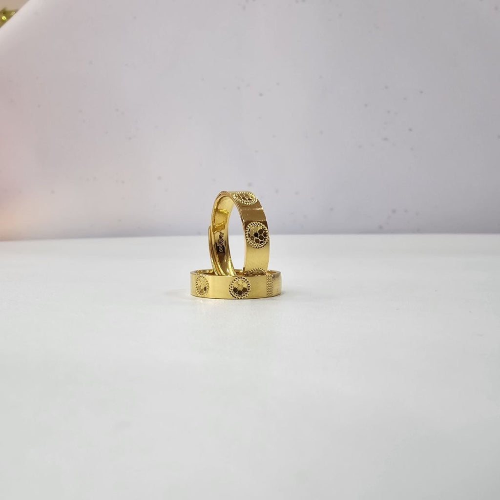 24k / 999 Gold Couple Ring Design V10 by Best Gold Shop - Best Gold Shop 24k gold 24k Gold Ring 999 gold Rings