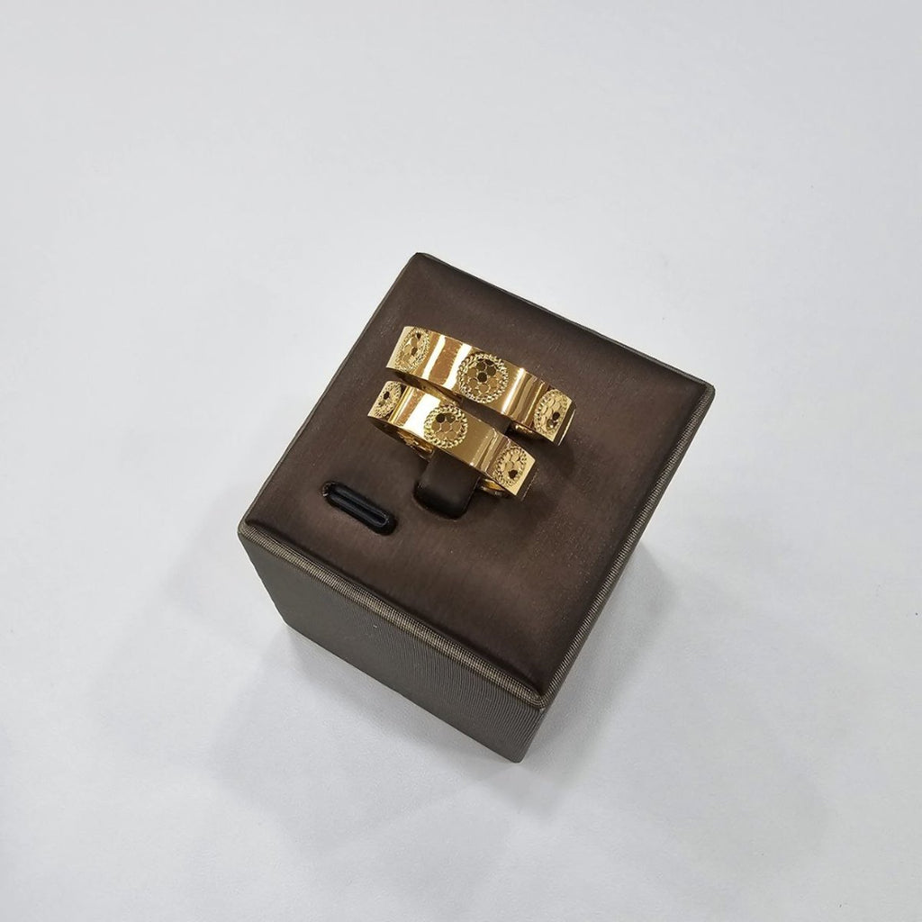 24k / 999 Gold Couple Ring Design V10 by Best Gold Shop - Best Gold Shop 24k gold 24k Gold Ring 999 gold Rings