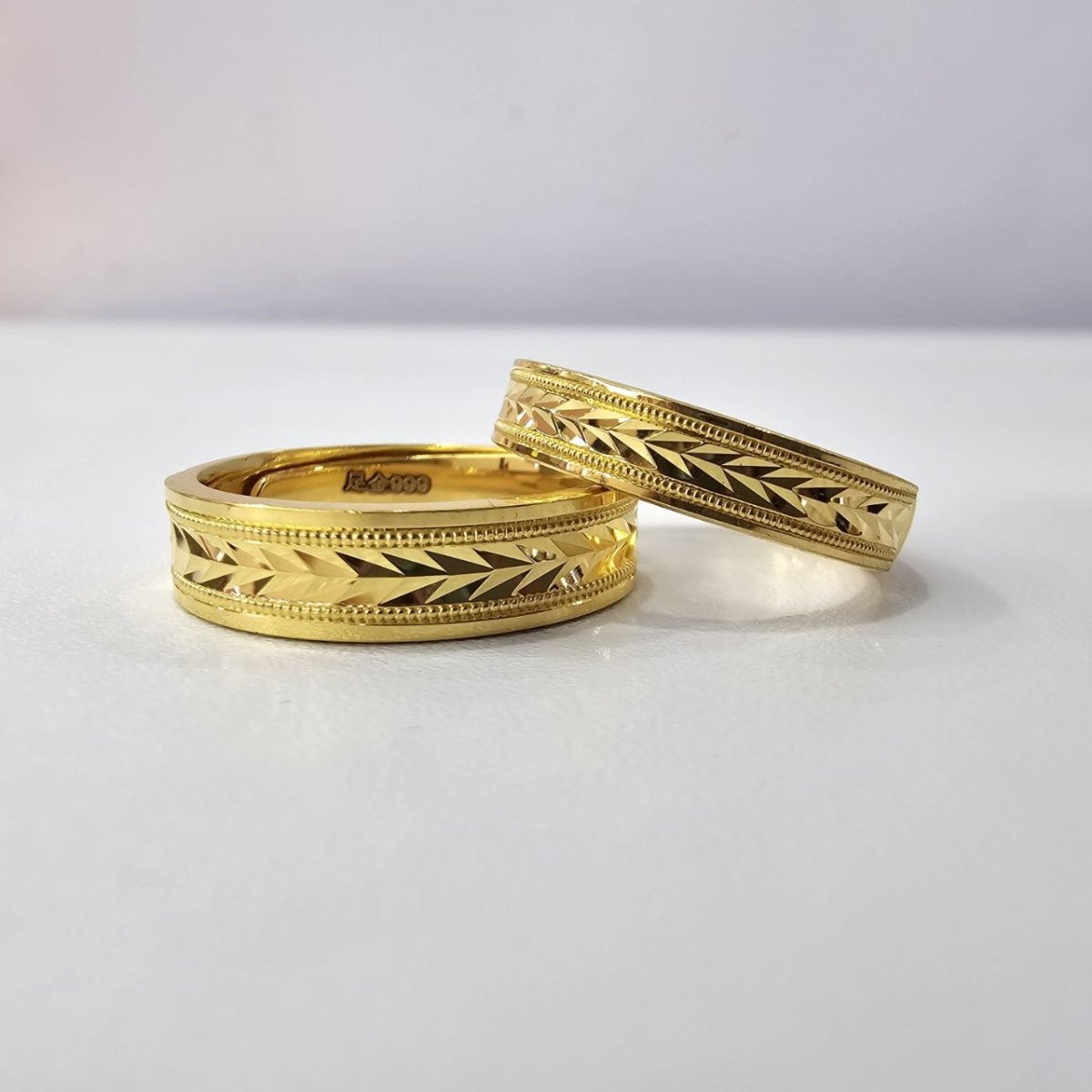 24k / 999 Gold Couple Ring V11 by Best Gold Shop - Best Gold Shop 24k gold 24k Gold Ring 999 gold Rings