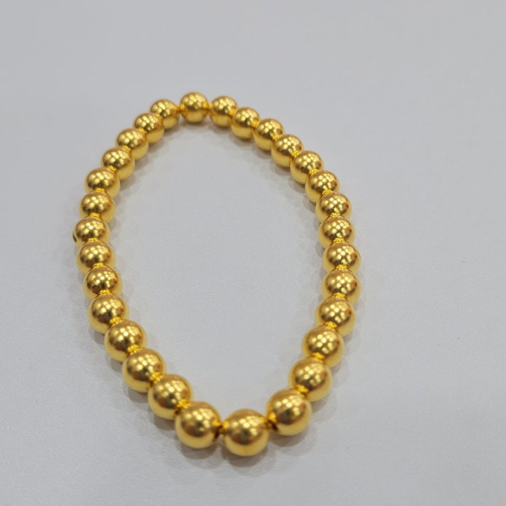 24k / 999 Gold Golden Abundance Round Bead Bracelet - Best Gold Shop 22k gold 22k gold bangle 22k gold bracelet Bracelets