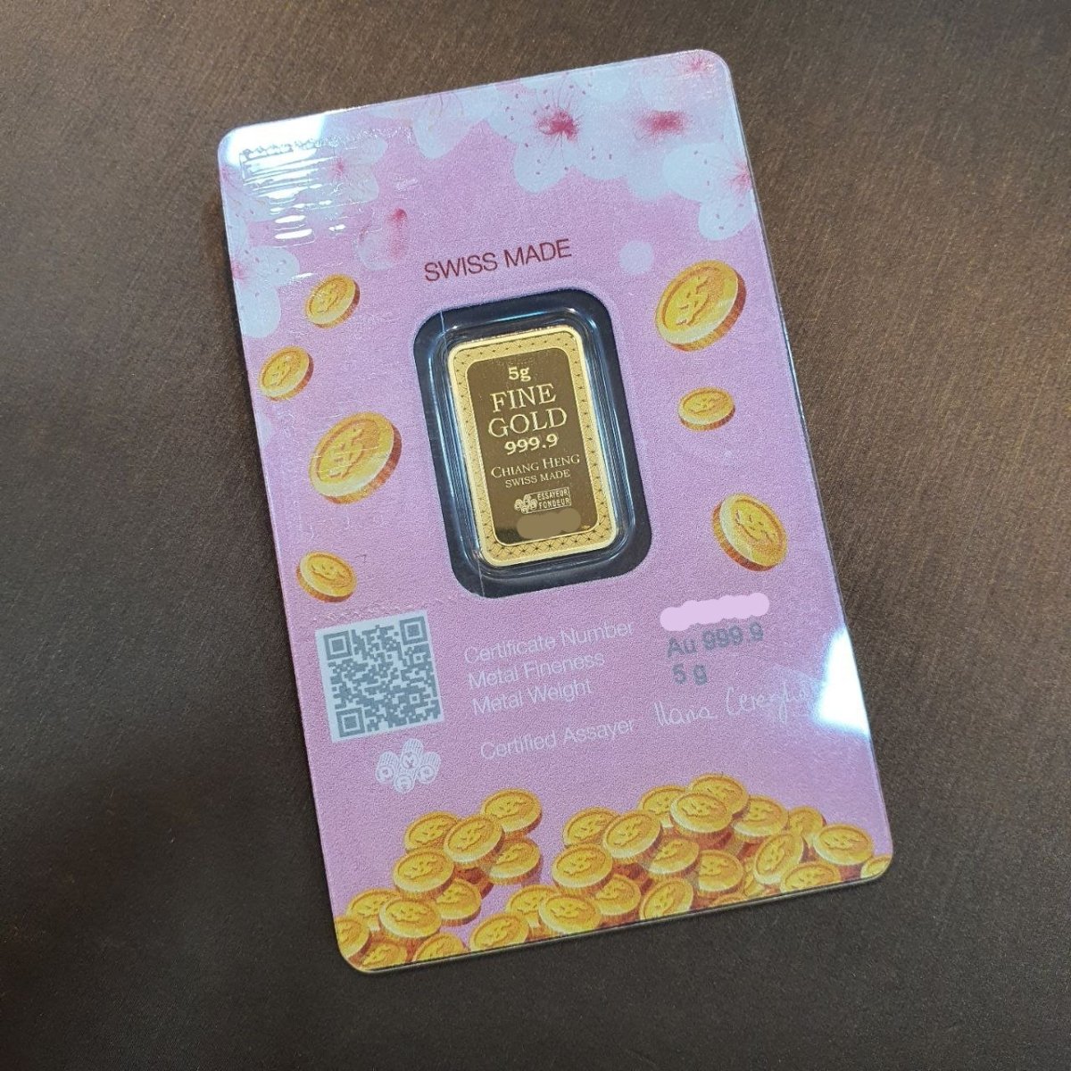 24k / 999 Gold Lucky Cat Pamp 5 grams Gold Bar - Best Gold Shop 24k gold 24k gold bar 999 gold bullion