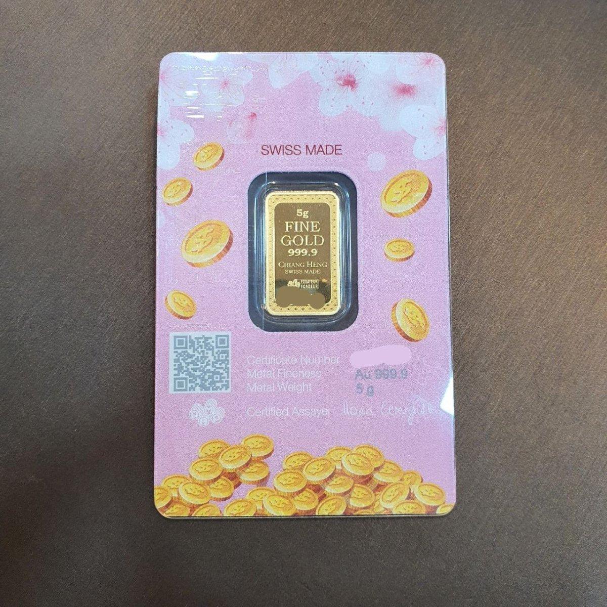 24k / 999 Gold Lucky Cat Pamp 5 grams Gold Bar - Best Gold Shop 24k gold 24k gold bar 999 gold bullion