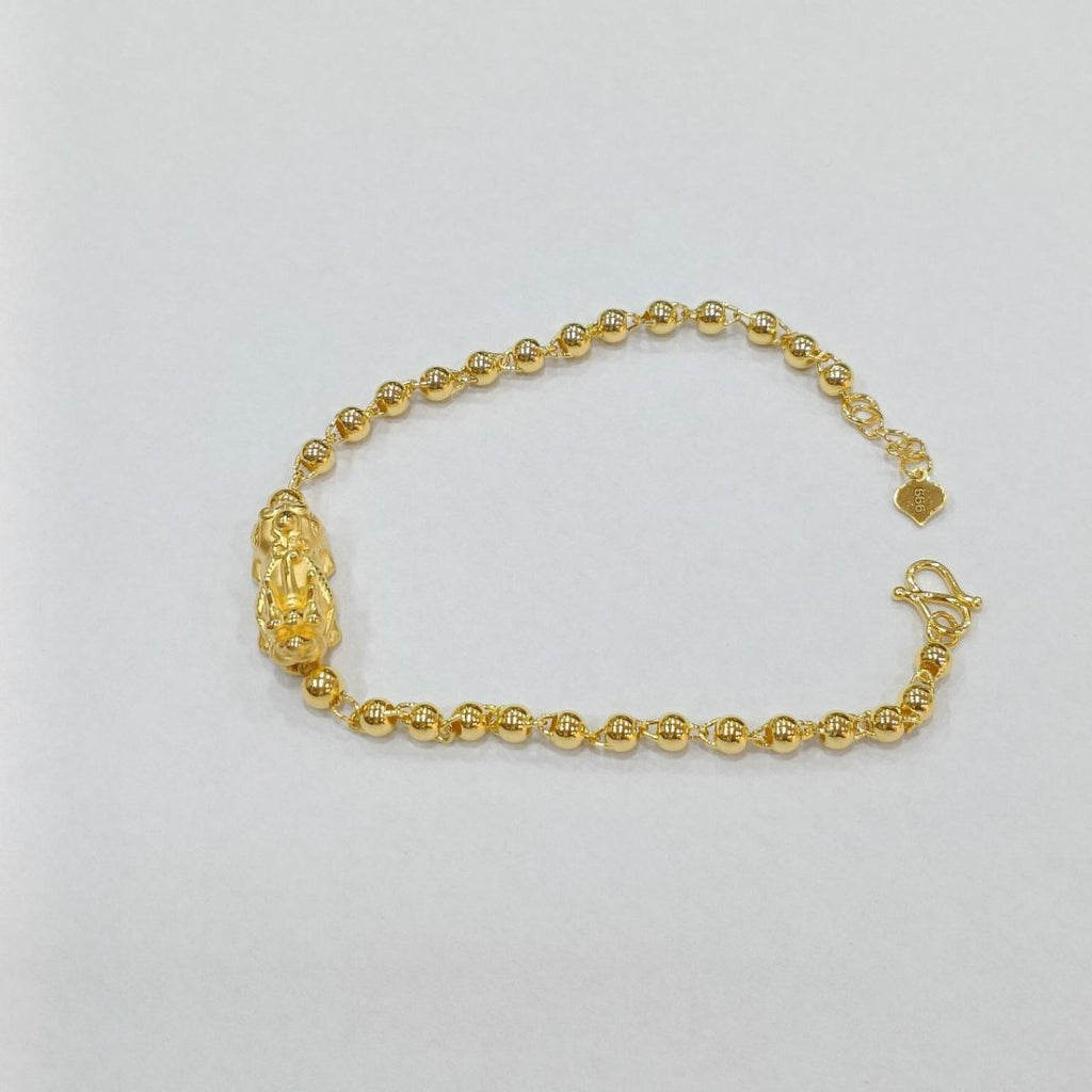 24k / 999 Gold Pixiu Ball Bracelet - Best Gold Shop 24k gold 24k gold pixiu 999 gold 999 gold