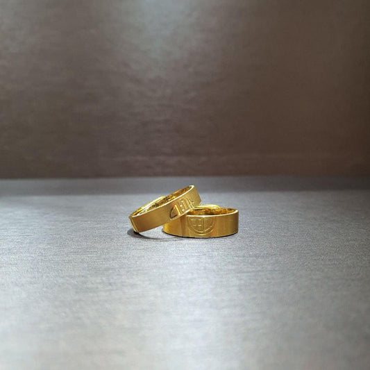 24k / 999 Gold Prosperity Couple Ring Adjustable - Best Gold Shop 24k gold 24k Gold Ring 999 gold Rings