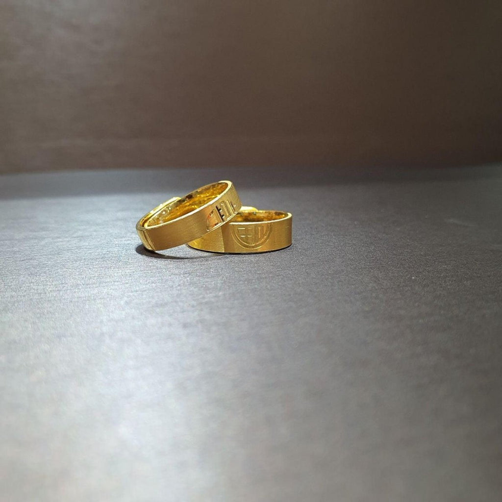 24k / 999 Gold Prosperity Couple Ring Adjustable - Best Gold Shop 24k gold 24k Gold Ring 999 gold Rings