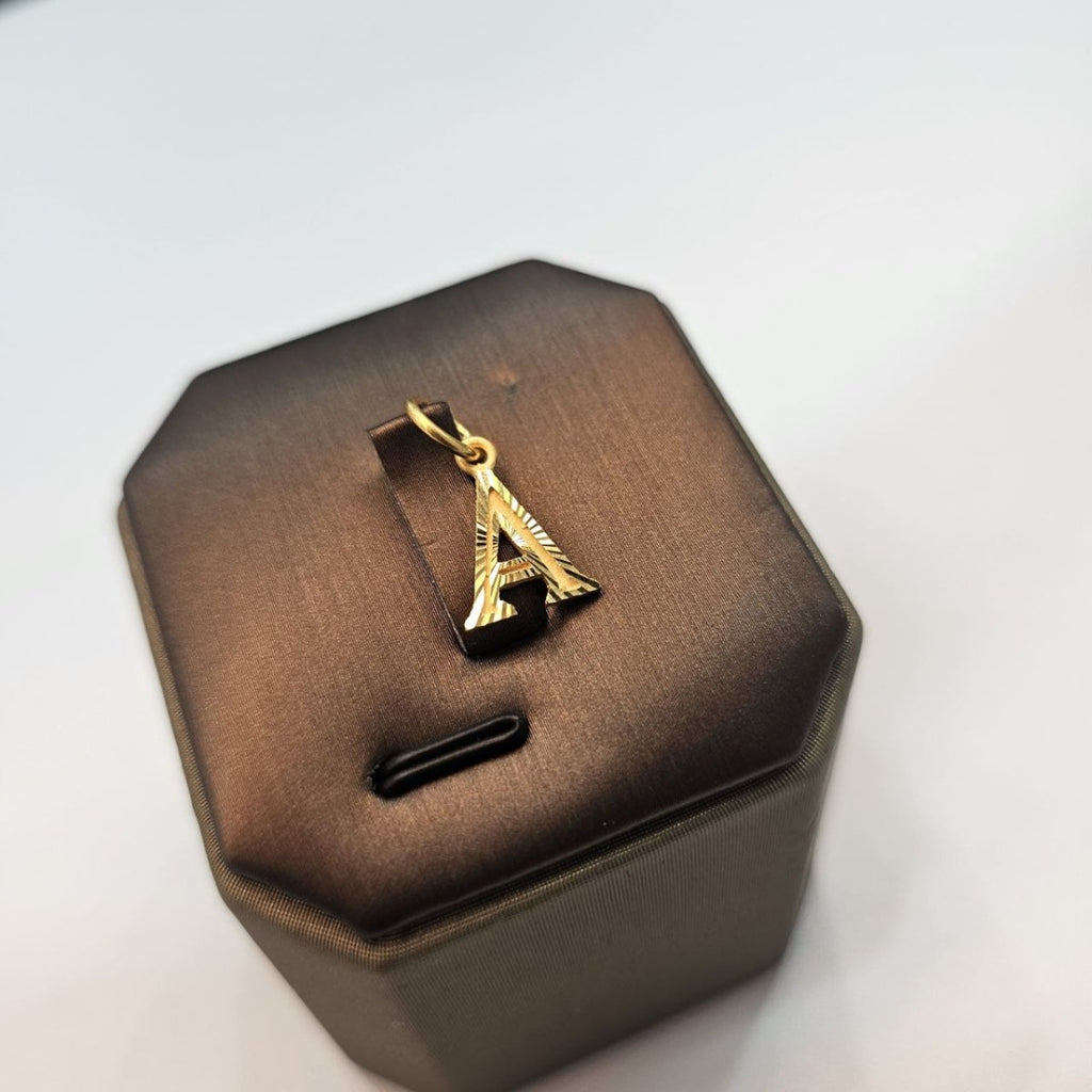 916 / 22K Gold Alphabet Pendant – Simple and Big - 22k gold 22k Gold Charms 22k gold pendant Charms & Pendants