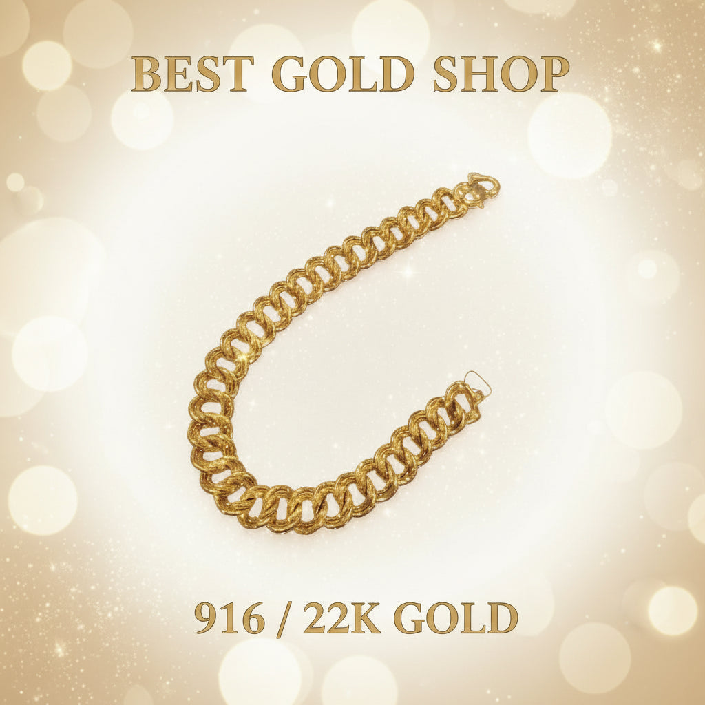 916 / 22k Gold Coconut Bracelet by Best Gold ShopBraceletsBest Gold Shop