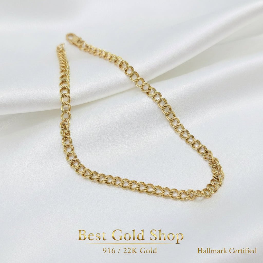 916 / 22k Gold Coconut Bracelet by Best Gold ShopBraceletsBest Gold Shop