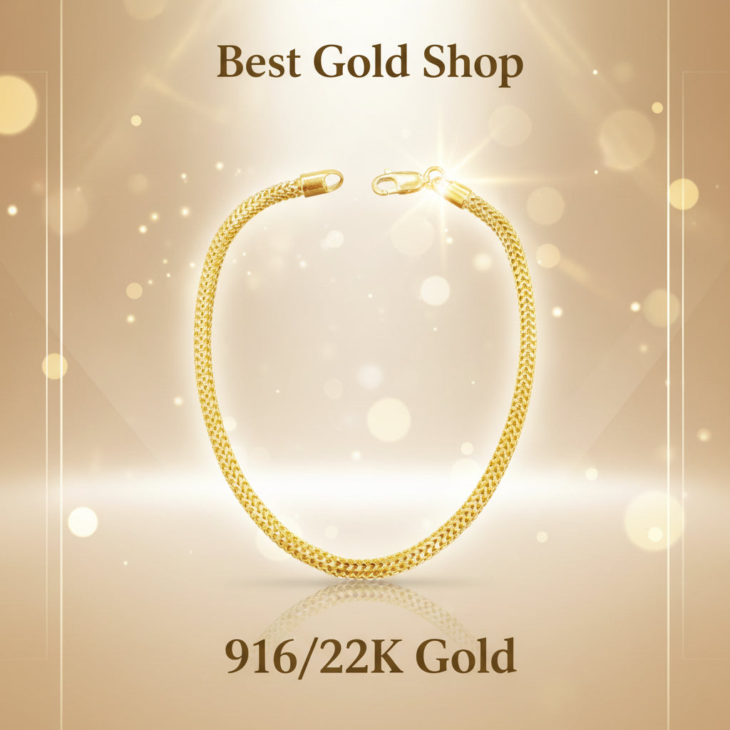 916 / 22k Gold Solid Dragon bracelet by Best Gold ShopBraceletsBest Gold Shop