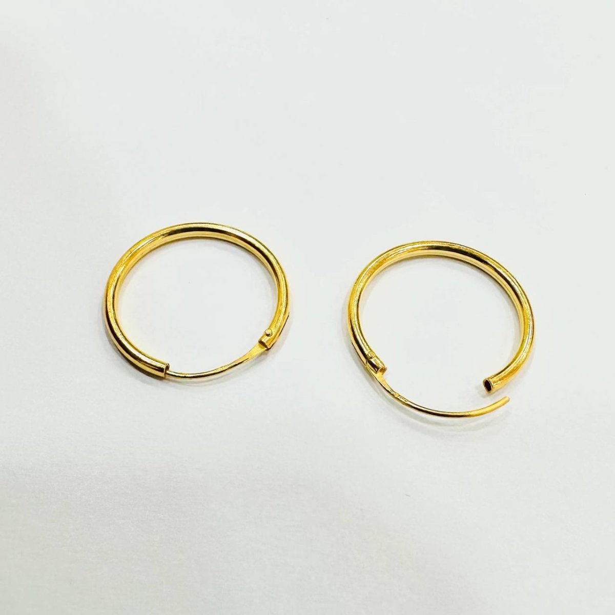 916 / 22k Loop Earring Simple design - Best Gold Shop 22k gold 22k gold earring 916 gold 916 gold